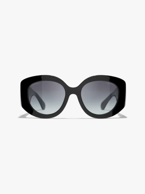 CHANEL Oval Sunglasses