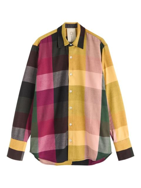 MARRAKSHI LIFE long-sleeved checked shirt