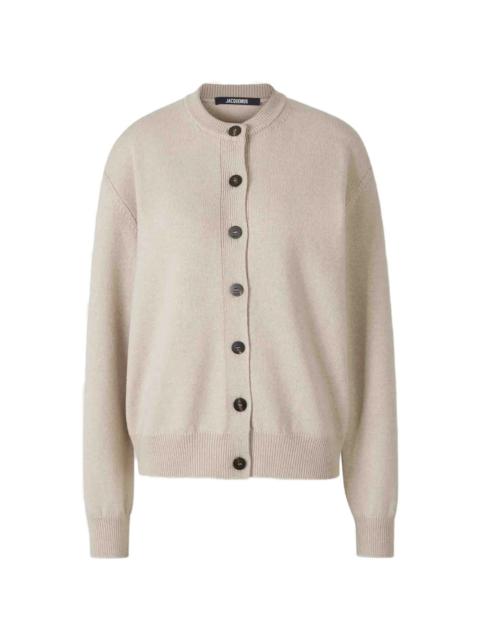 JACQUEMUS Jacquemus Logo-intarsia Cardigan
