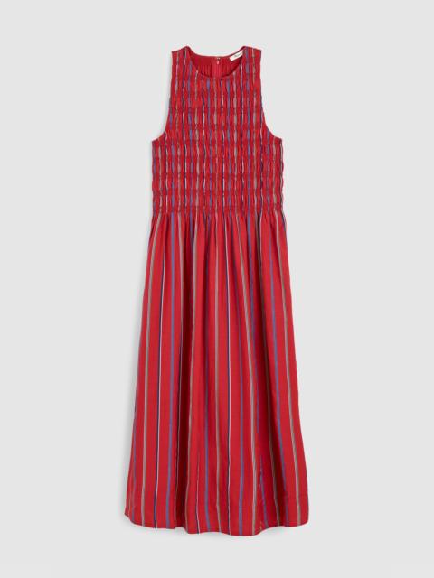Madewell Smocked Racerback Midi Dress