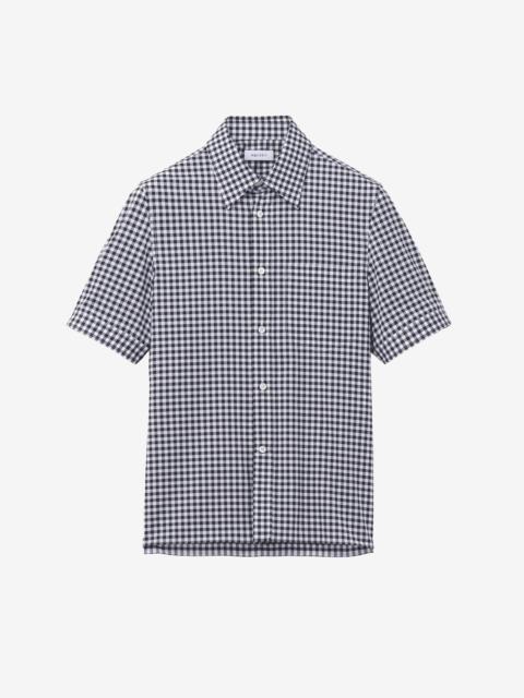 Alexander McQueen Short-sleeved Gingham Check Shirt