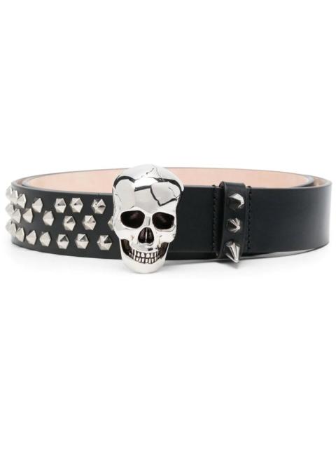 Alexander McQueen ALEXANDER MCQUEEN Skull Buckle Belt Black