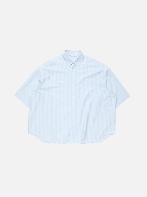 Acne Studios Striped poplin shirt - Baby blue