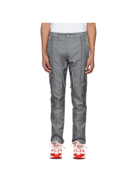 Kanghyuk Gray Lock Stitched Trousers