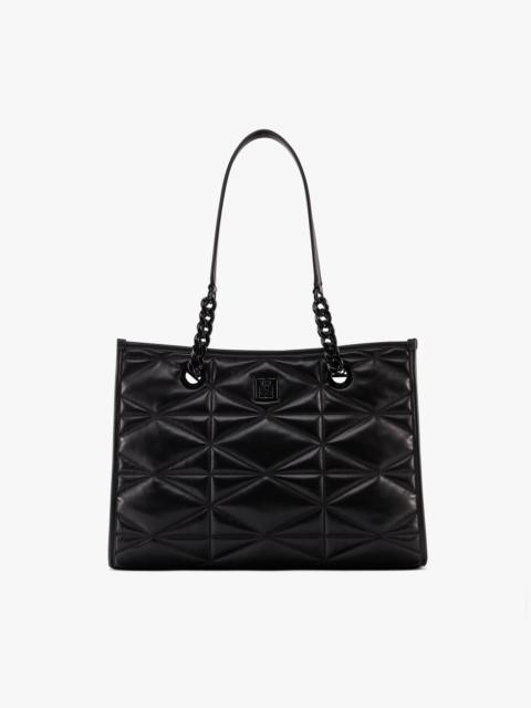MCM Travia Shoulder Bag in Cloud Quilted Lamb Leather