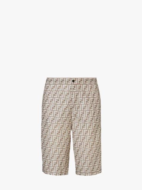 FENDI Beige Lycra® Bermudas