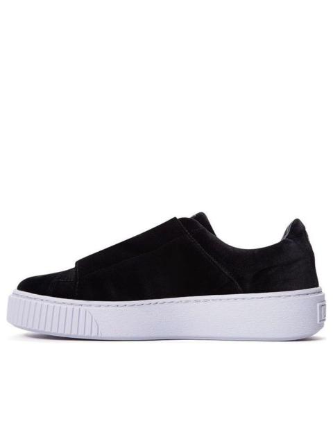 PUMA (WMNS) PUMA Basket Platform Strap 'Black And White' 364068-01