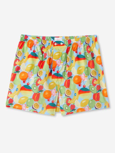 Derek Rose Men's Classic Fit Boxers Ledbury 49 Cotton Batiste Multi