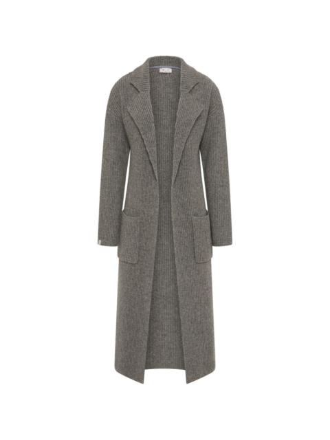 THE UPSIDE ribbed-knit wool coat
