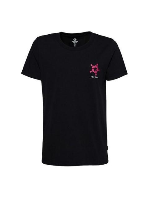 Converse (WMNS) Converse GRAPHIC TEE Sports Short Sleeve Black 10018143001