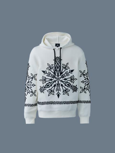 MACKAGE OLSEN Snowflake embroidery hoodie