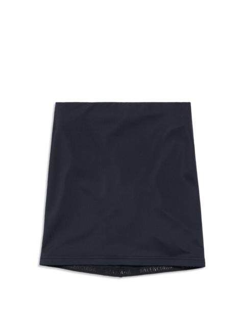 BALENCIAGA logo-tag cotton skirt