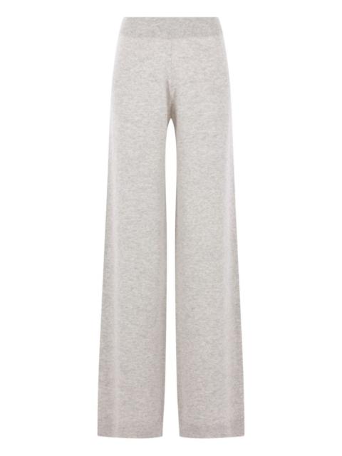 Allude elasticated knit trousers