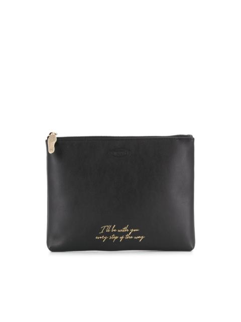 Tod's letter printed pouch