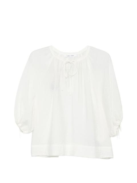 SAMSØE SAMSØE Samateran tie-neckline blouse