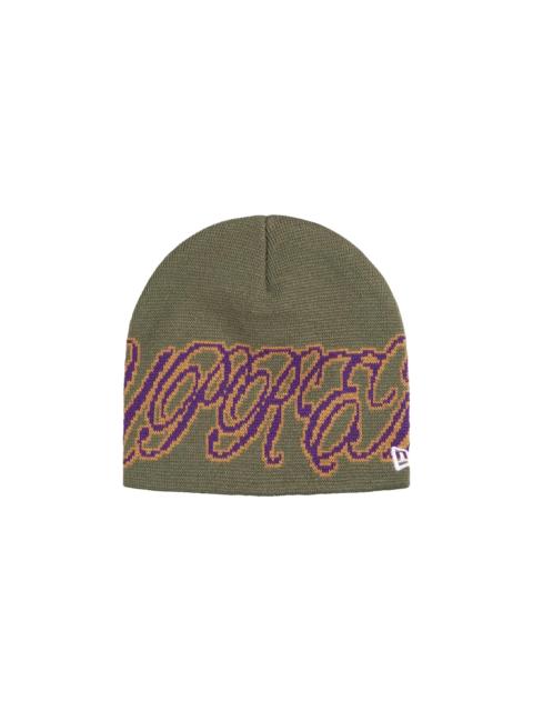 Supreme New Era Cursive Beanie "SS26 - Olive" SU27255