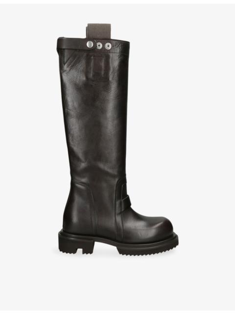 Rick Owens Gabe Leather Knee-High Boots