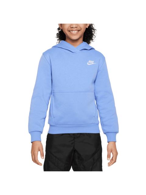 Nike Sportswear Club Fleece Pullover Hoodie GS "Polar / White" FD3000 450