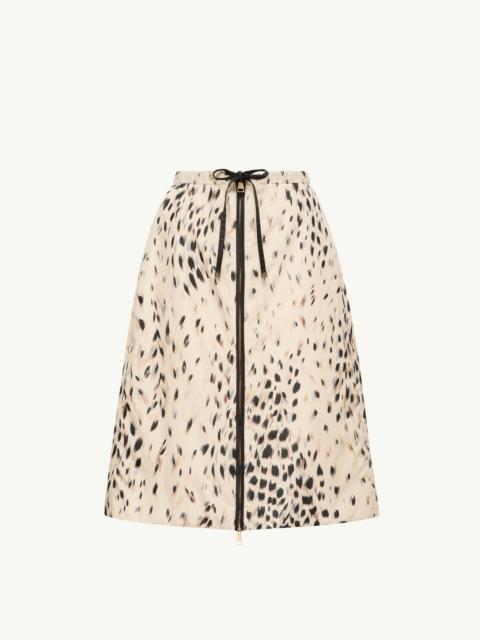 Moncler Animalier Print Padded Knee-Length Skirt