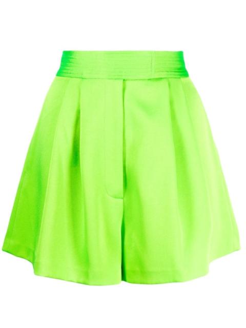 ALEX PERRY pleated high-waisted shorts
