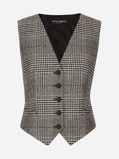 Dolce & Gabbana Glen plaid vest