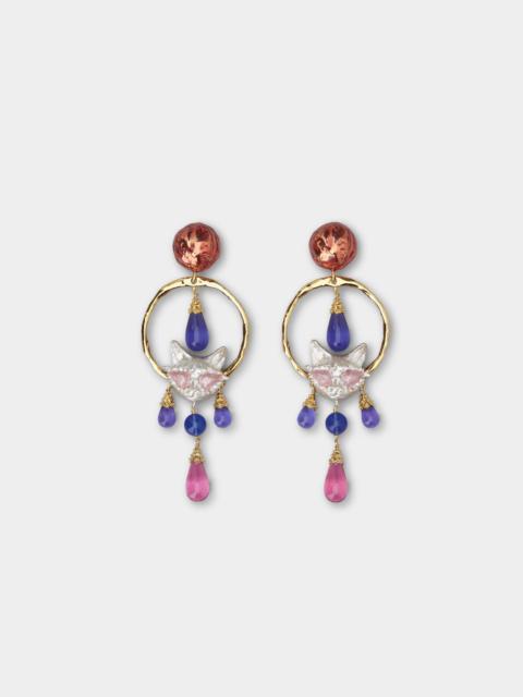 Roger Vivier Psychedelicat Pendant Earrings in Metal