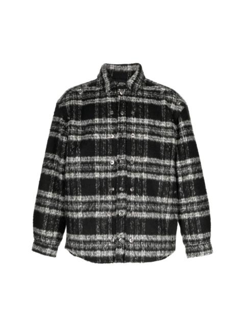 Y/Project textured stripe-pattern shirt jacket