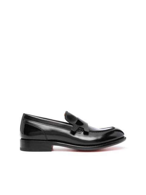 Moca leather penny loafers