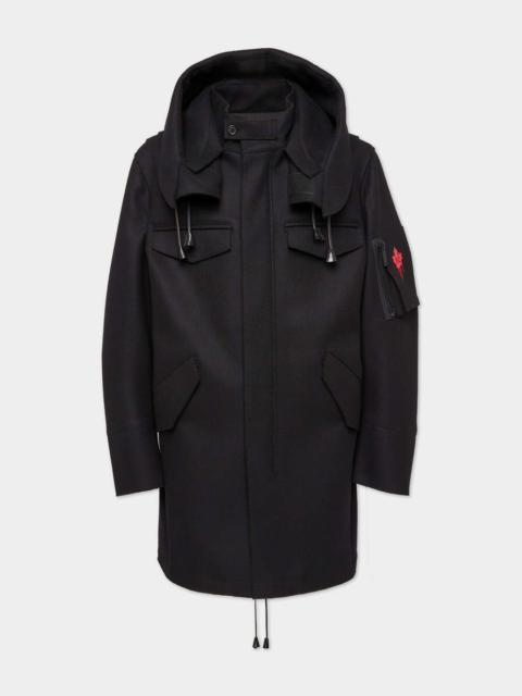 DSQUARED2 FELTED WOOL CLASSIC PARKA
