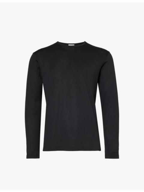 Sunspel Sun crew-neck long-sleeve cotton-jersey T-shirt