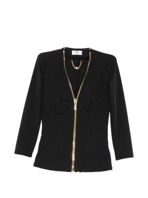 ELISABETTA FRANCHI Elisabetta Franchi Zip-up Corset-style Jacket