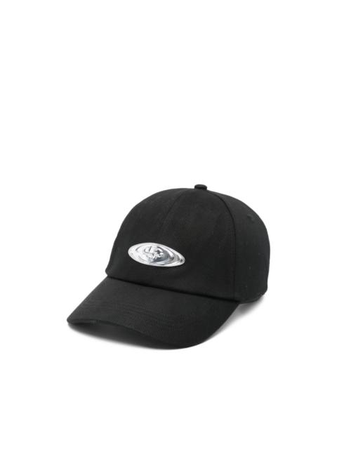 CASABLANCA warped-logo baseball cap