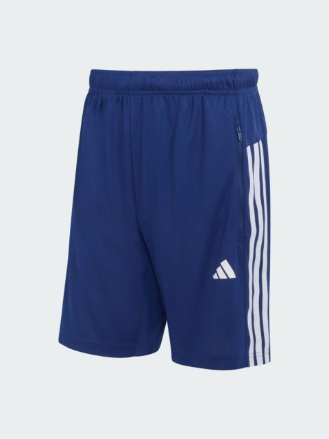 adidas WORKOUT ESSENTIALS BASE 3-STRIPES PIQUE SHORT 9INCH