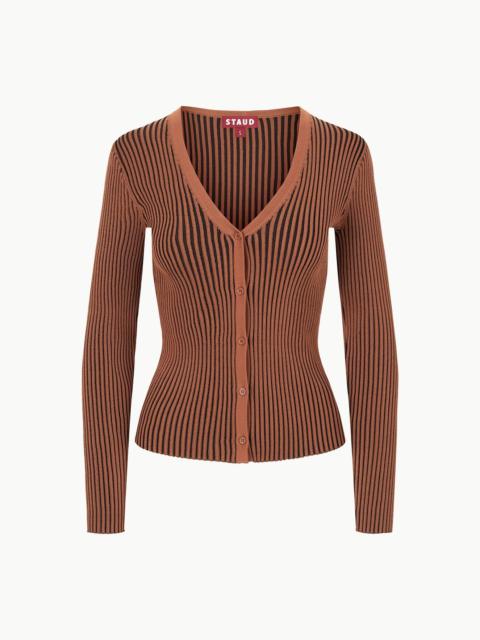 STAUD STAUD CARGO SWEATER BLACK TAN