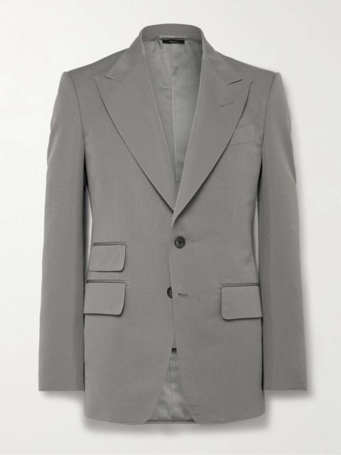 TOM FORD Shelton Slim-Fit Cotton and Silk-Blend Poplin Suit Jacket
