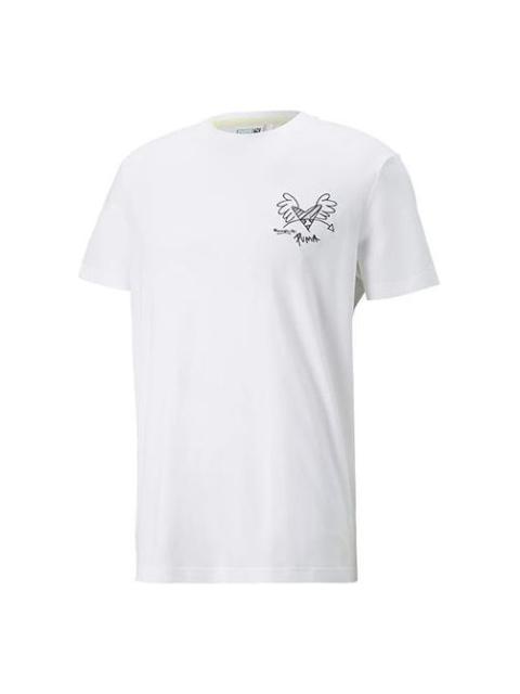PUMA PUMA x Britto T-Shirt 'White Black' 532234-02