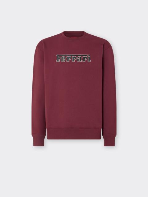Ferrari Crewneck Sweatshirt with Ferrari Patch