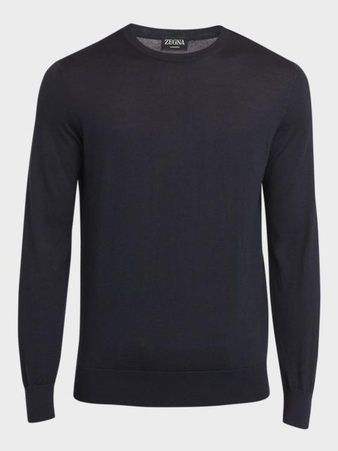 ZEGNA Men's Cashmere Crewneck Sweater
