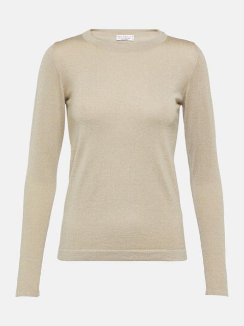 Cashmere and silk-blend sweater
