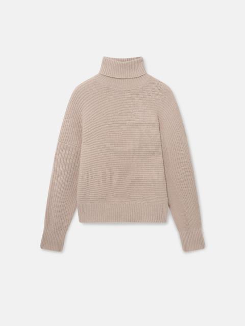 Stella McCartney Rib-Knit Regenerated Cashmere Cape Jumper