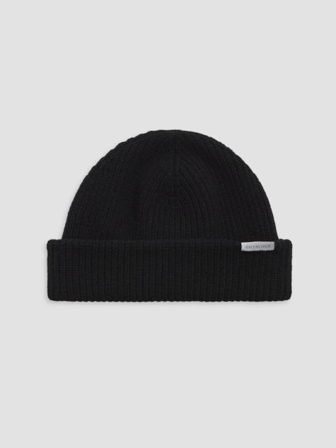 BALENCIAGA Men's Wool Beanie - Black