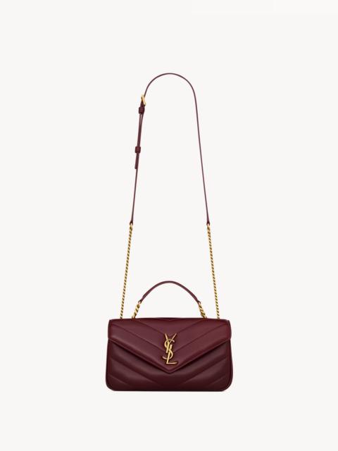 SAINT LAURENT LOULOU TOP-HANDLE IN MATELASSÉ LAMBSKIN