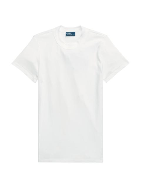 Polo Ralph Lauren Women's Rib-Knit Crewneck T-Shirt - White