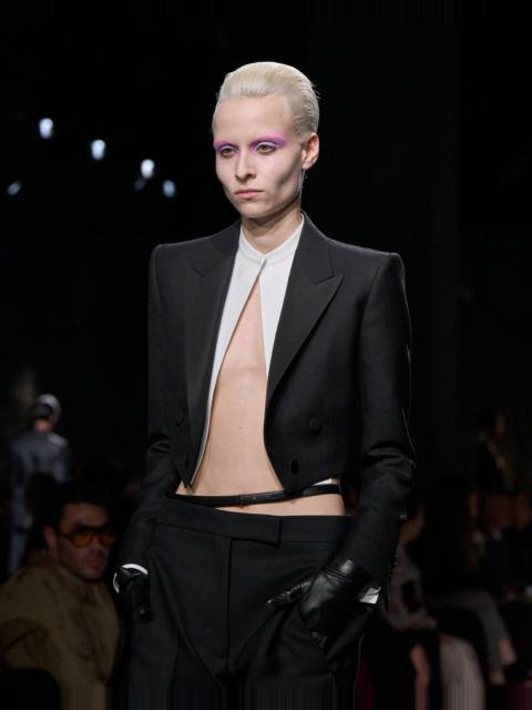TOM FORD SUPPLE GRAIN LEATHER SLIM T BELT