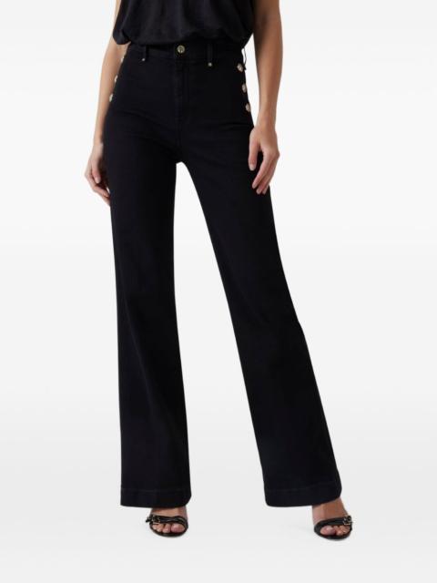 GUESS USA New Faye button-embellished flared jeans