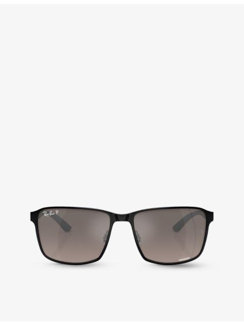 RB3721CH Chromance square-frame metal sunglasses