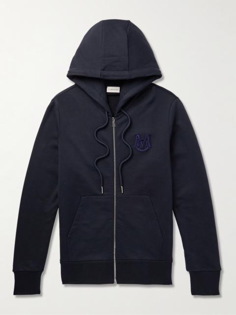Moncler Logo-Appliquéd Cotton-Jersey Zip-Up Hoodie