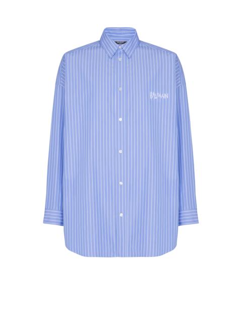 Relaxed shirt with stripes