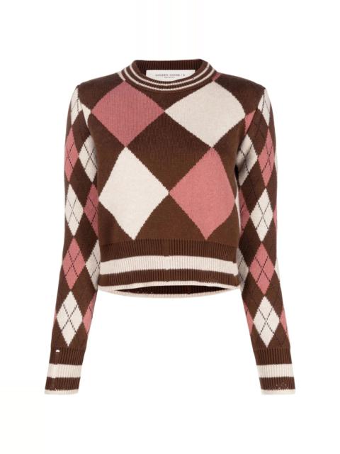 intarsia-knit long-sleeve jumper