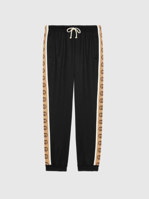 Loose technical jersey jogging pant